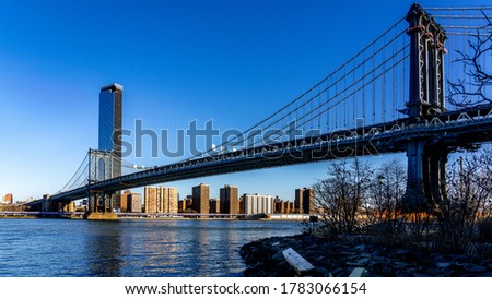 Manhattan bridge from Brooklyn looking towards Manhattan 
