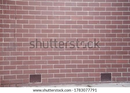 old brown brick house wall