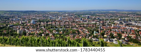 Heilbronn von oben is a sight of the city of Heilbronn Royalty-Free Stock Photo #1783440455