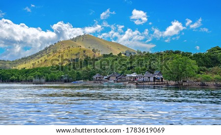 A small fishing village on the coast. Busuanga. Philippines