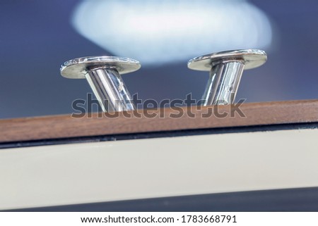 different parts of the speedboat, note shallow depth of field