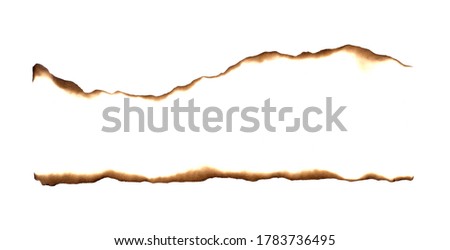 Set background with picture of line burned paper edges Royalty-Free Stock Photo #1783736495