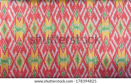 pattern of thai hand made fabric