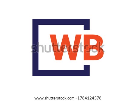 Initial W B Logo Design Vector template. W B logo for business and company identity.