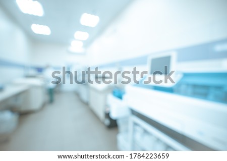 Blur abstract background concept of medical, chemicals or scientific laboratory research and Innovation in the laboratory.