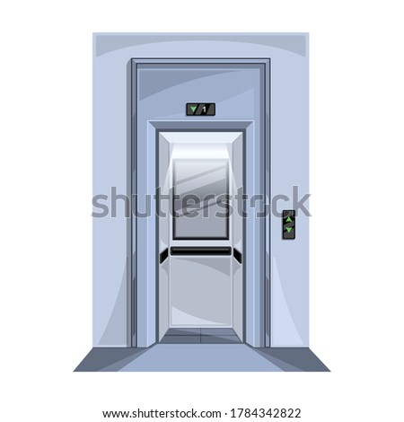 Elevator of lift vector icon.Cartoon vector icon isolated on white background elevator of lift.