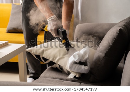 Pandemic series: Disinfection couch with hot steam Royalty-Free Stock Photo #1784347199