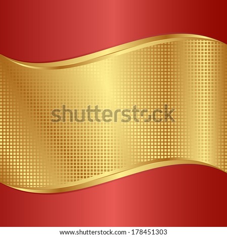 red and gold background