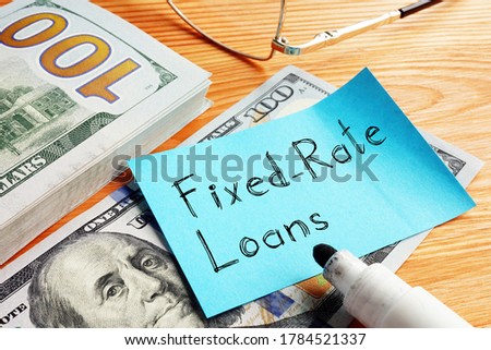 Fixed-Rate Loans is shown on the conceptual business photo