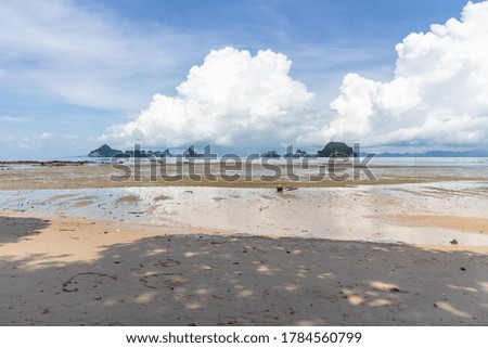 The day the weather is clear at Bang Len Bay, Krabi, Thailand