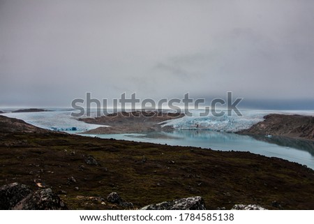 Summer landscape in the fiords of Narsaq, South West Greenland
