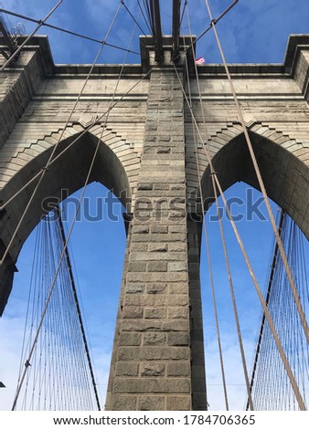 Abstract photo of Brooklyn Bridge