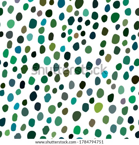 Seamless Vector Fun. Random Spot Splatter. Abstract Graphic Blob. Seamless Ink Dot Sparkle. Green Flying Background Polka. Small Polka Dot. Green Pattern Baby Effect. Green Retro Color Background.