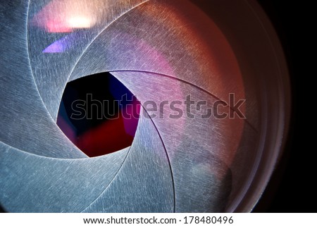 lens of the photo objective
