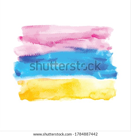 brush of stroke shades watercolor.vector creative illustration.