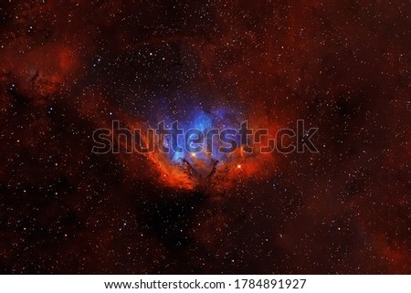 A beautiful colored galaxy. Elements of this image were furnished by NASA.