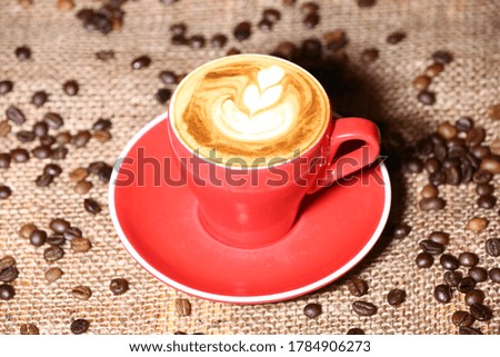espresso coffee art milk drink