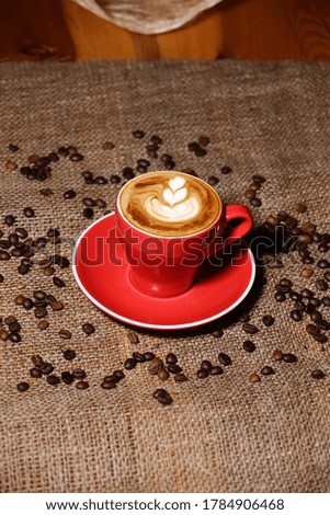 espresso coffee art milk drink