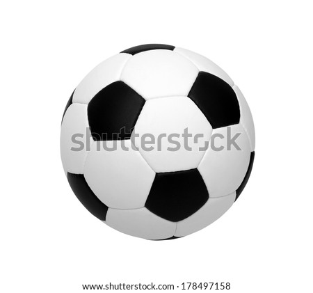 soccer ball isolated on white background 