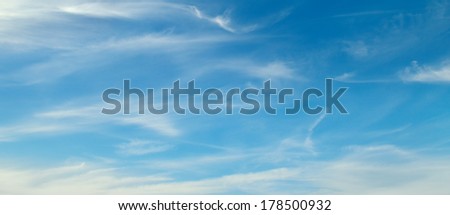 white clouds in the blue sky