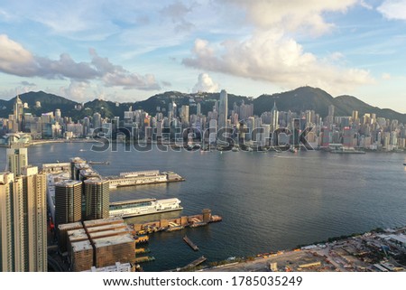 Hong Kong Kowloon and New territories drone