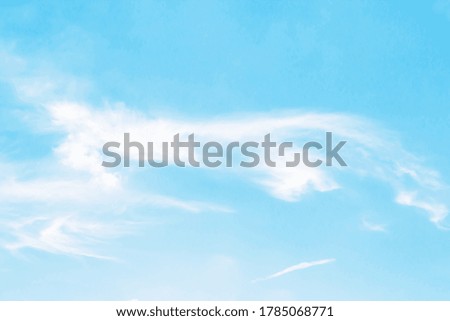 soft cloud with blue sky background