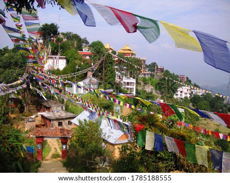 Thrangu Tashi Yangtse Monastery in Nepal Royalty-Free Stock Photo #1785188555