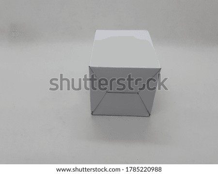 Cardboard Box for Packaging and Storage Purpose in White Isolated Background