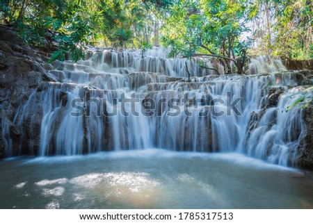 The waterfall in Kanganaburi Thailand