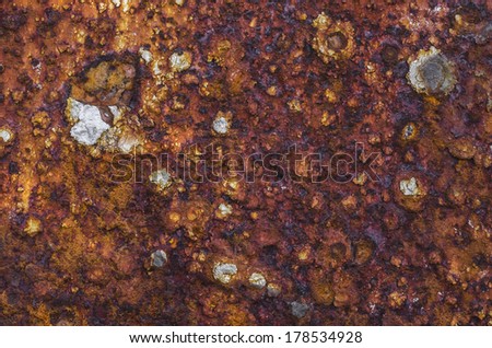 Rusty metal surface making an abstract texture.