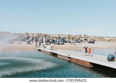 Loading dock at Lake powell