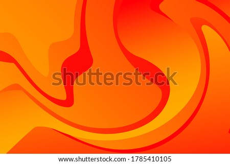 Abstract orange and red wavy background with curve lines. lava. Burn. Fire. Flame.