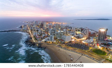 Sunset in Punta Del Este - Uruguay Royalty-Free Stock Photo #1785440408