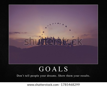 graduation life goals inspirational poster