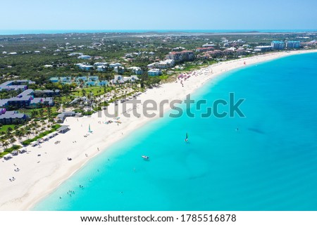 The beach in Turks and Caicos Royalty-Free Stock Photo #1785516878