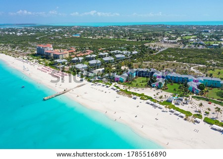 The beach in Turks and Caicos Royalty-Free Stock Photo #1785516890