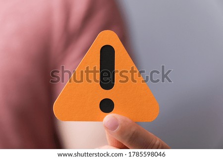 warning stop sign attention symbol