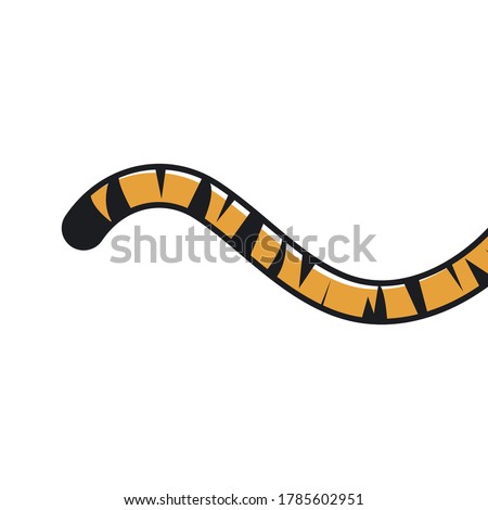 tiger tail icon vector illustration design template Royalty-Free Stock Photo #1785602951
