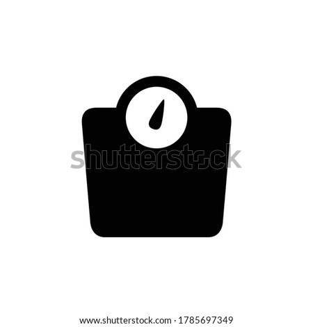 weight scale icon, scale for weight Royalty-Free Stock Photo #1785697349