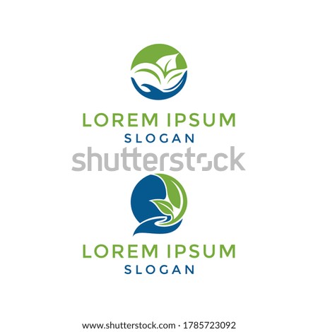 Leaf care healthy life logo, health leaves gradient logo design vector template,eps 10
