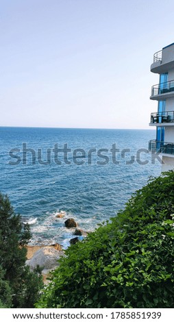 Beautiful view of the Black sea, Foros, Crimea