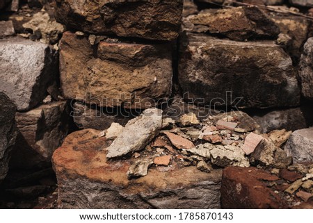 Brick background image. Old wall texture