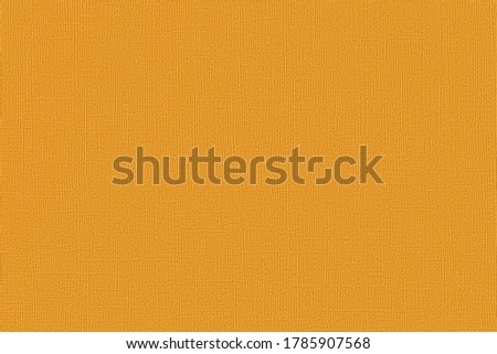 Art paper cardboard with a linen texture of bright yellow or orange color. Seamless textured background for add text message or art work design. Top view.