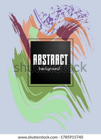 Сovers with brush strokes for books, magazines, catalogs. Vector illustration.