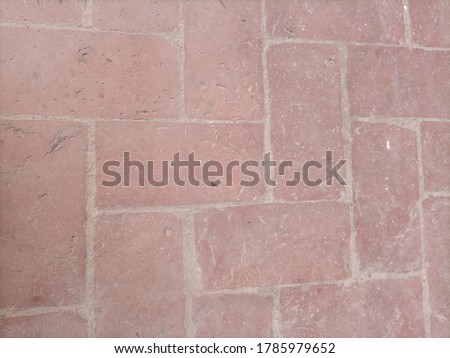 A red brick floor / design / texture 