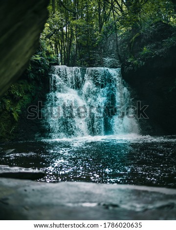 Hidden woodland waterfall in the heart of Yorkshire 