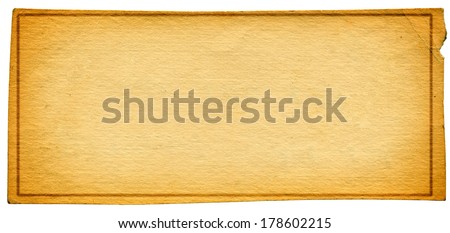 Old Paper Isolated On The White Background
