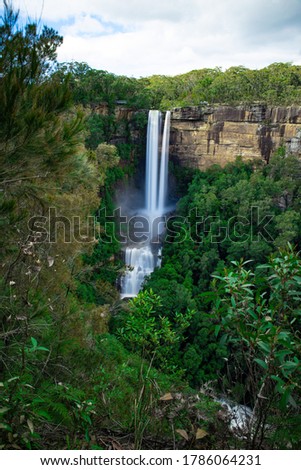 Beautiful flowing River in Fitzroy Falls in Bowral NSW Australia