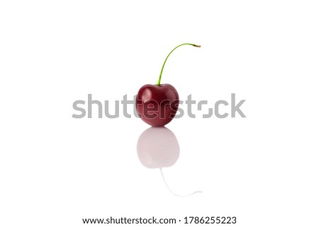 Sweet cherry isolated on a white background