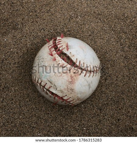 Baseball and Softball games scheduled on soil Royalty-Free Stock Photo #1786315283